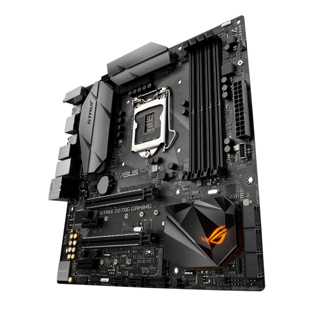 Imagem -03 - Placa-mãe Gamer Asus-strix Z270g Chipconjunto Z270 Soquete Lga 1151 para Cpu 6th 7th Gen Core Micro Atx Form Factor 4ddr4