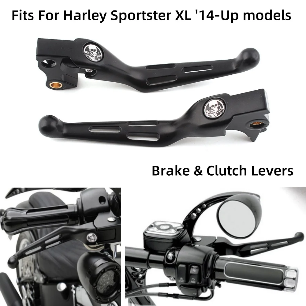 

Motorcycle Brake Clutch Levers Hand Control Lever For Harley Sportster 1200 883 Iron 48 72 SuperLow Custom 2014-2021 Accessories