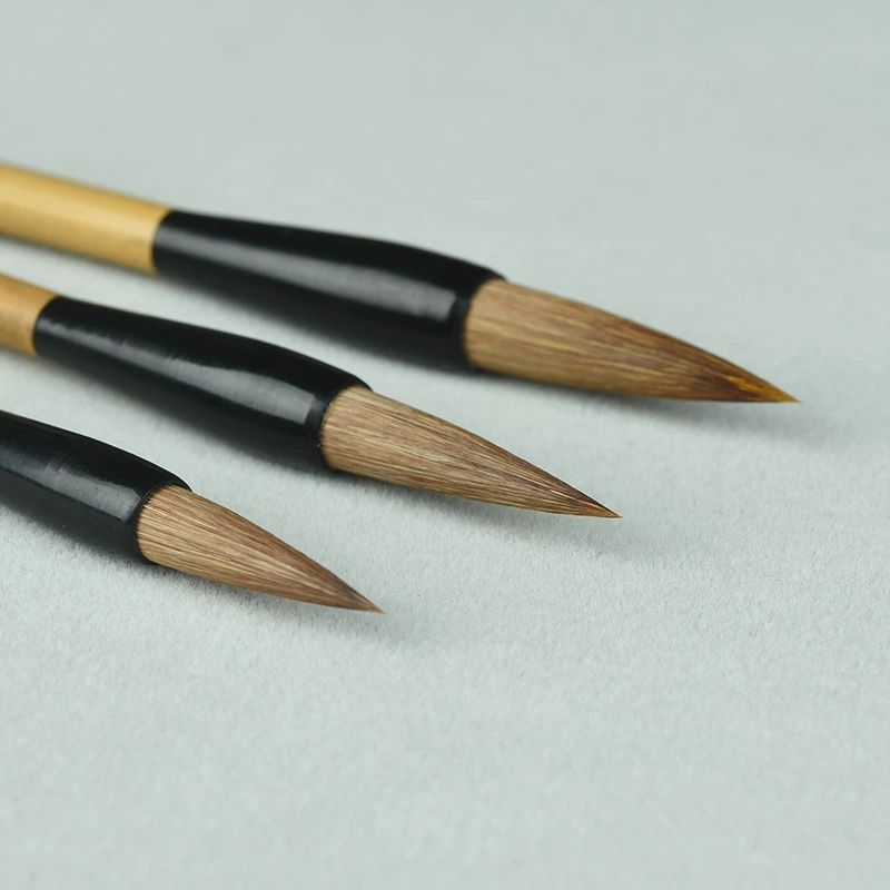 Chinese Writing Brush Pen Mixed Hair Fine Line Calligraphy Brush Chinese Bird Landscape Ink Painting Mixed Hair Brush Pen Supply