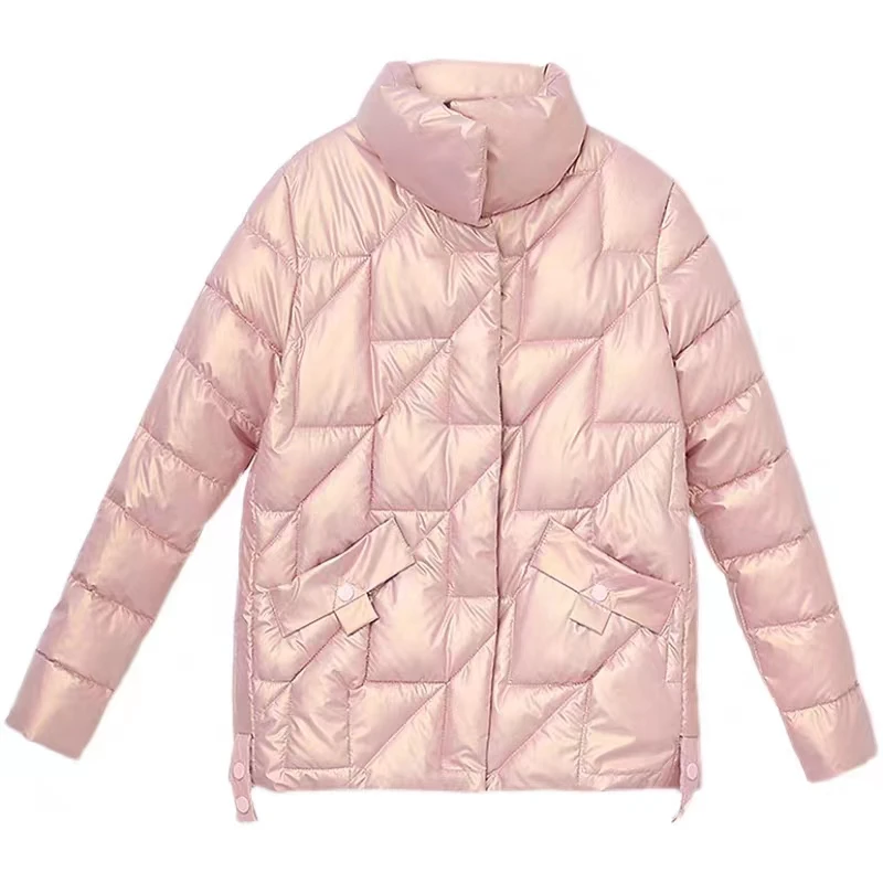 Chaqueta corta gruesa con capucha para mujer, abrigos acolchados de algodón, Parkas acolchadas sueltas, ropa de abrigo impermeable a prueba de