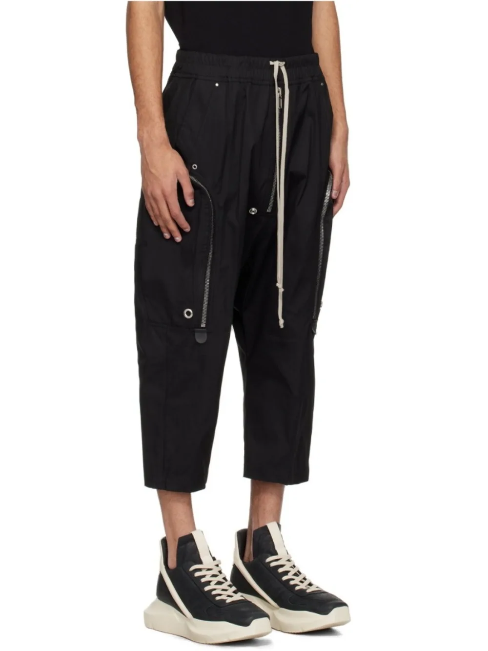 RO Dark Haren Octopath Pants Men Heavy Industry Multiple Zipper Side Bags Work Clothes Hanging Gear Octopath Pants