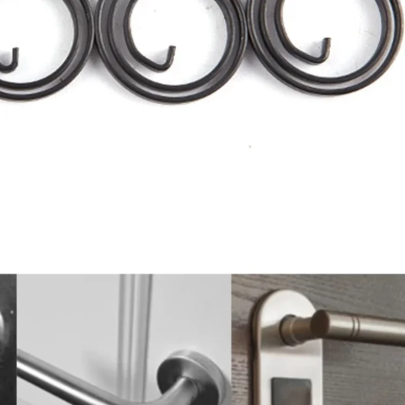 5Pcs Replacement Spring For Door Knob Handle Lever Latch Internal Coil Repair Spindle Lock Torsion Spring Flat Section Thread