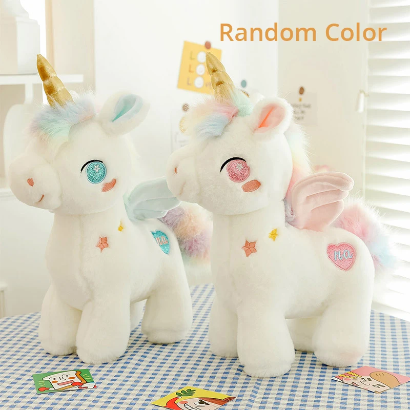 25cm Dream Unicorn Peluche Toys Kawaii Plush Unicorn with Wing Dolls Lovely Pegasus Stuffed Soft Animal Pillow for Girls