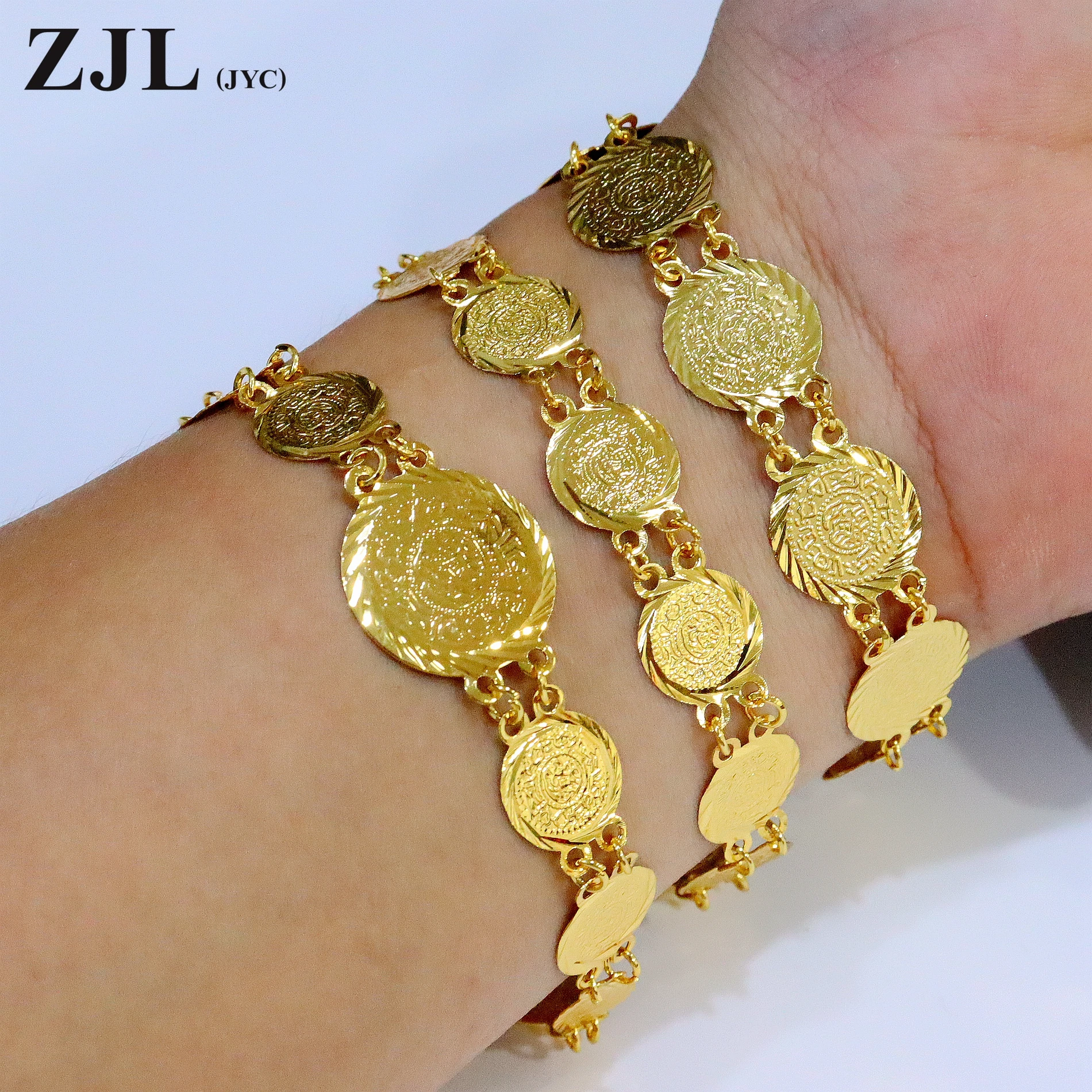 Gold-Plated Coin Charm Bracelet: A Timeless Middle Eastern Jewelry Gift