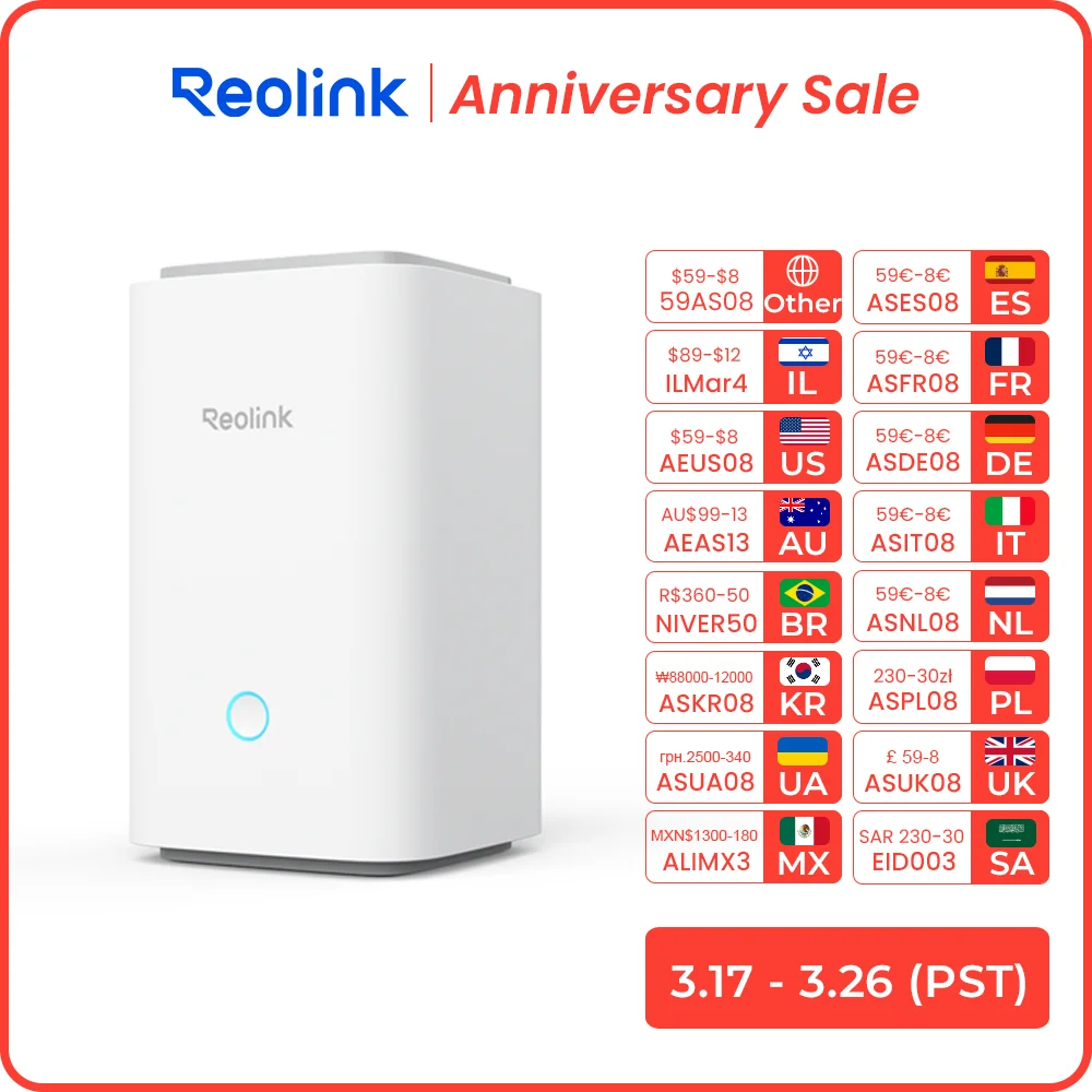 

Reolink HomeBase Hub Security Systems Dual Wi-Fi Security Center Up to 1TB Local Expandable Encryption Storage No Monthly Fee