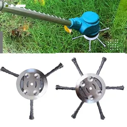 Steel Wire Grass Trimmer Head 6inch Universal Weed Brush Fit Garden Shaft Lithium Or Gasoline Brushcutter Removal Moss