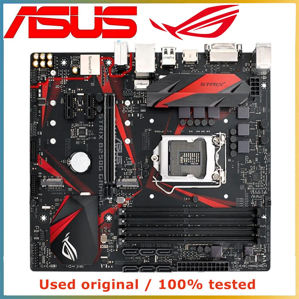 

For ASUS ROG STRIX B250G GAMING B250M Computer Motherboard LGA 1151 DDR4 64G For Intel B250 Desktop Mainboard PCI-E 3.0 X16