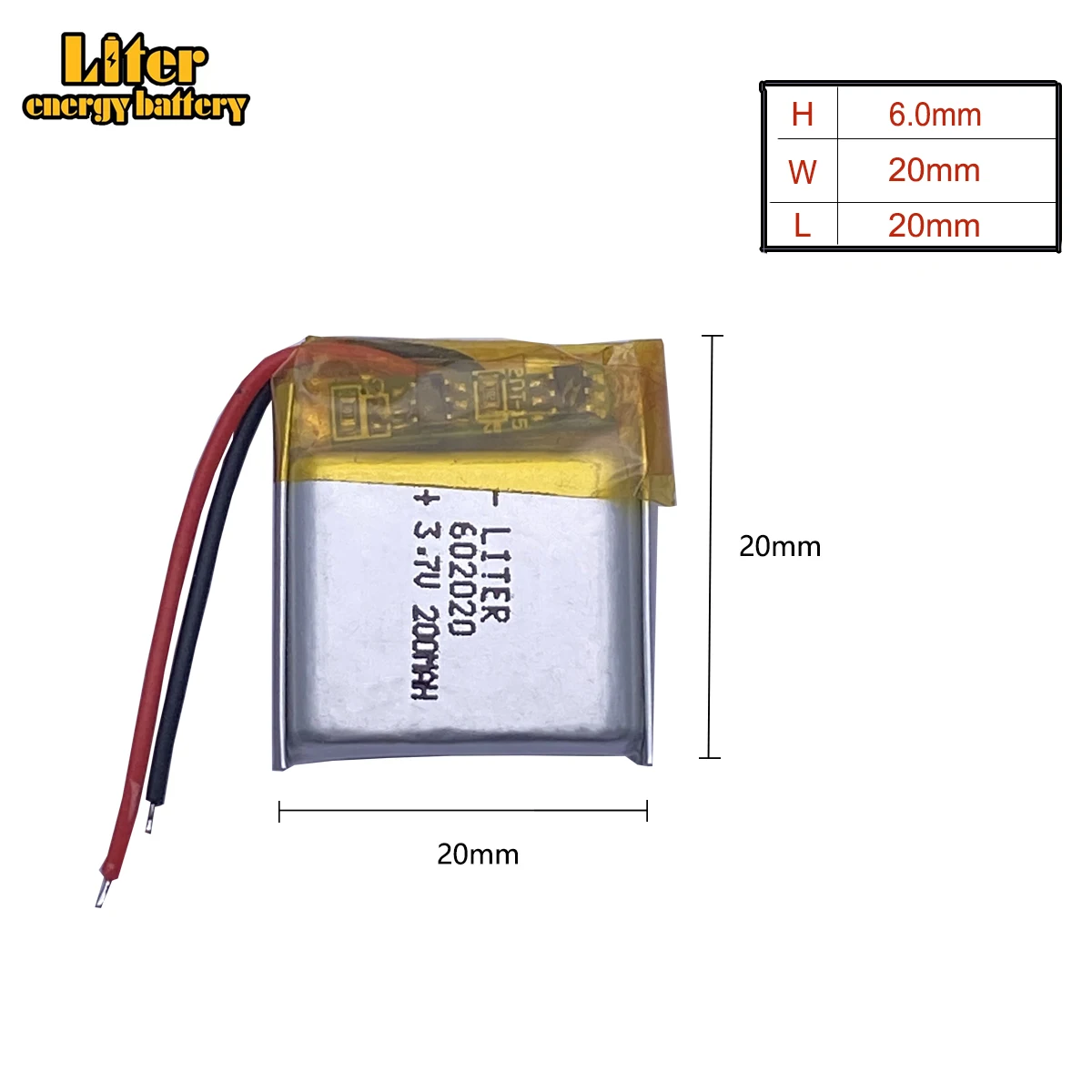 best battery brand 062020 602020 200MAH 3.7V high-capacity lithium polymer battery Bluetooth speaker toys