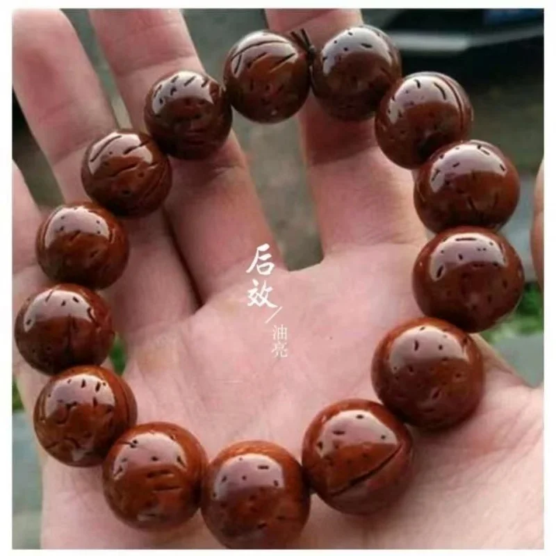 

2,0 ядро гладкий браслет из бисера круглые полированные глянцевые бусины Будды горный персик Ху ручка кусок