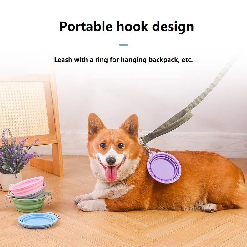 350ML Folding Dog Dish Collapsible Pet Bowl Water for Dog Drinking Bowl Cat Water Bowl Drinking Fountains for Dogs gallery 5