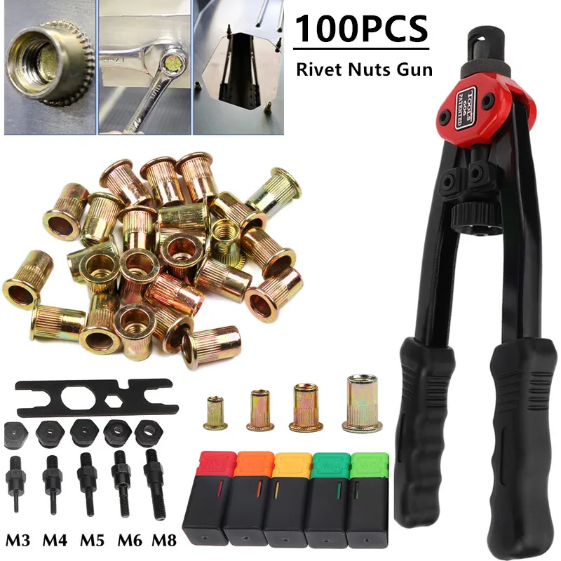 100Pcs Rivet Nut Wi…