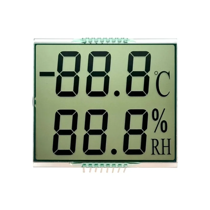

Small size temperature and humidity digital display TN segment code screen low power thermostat