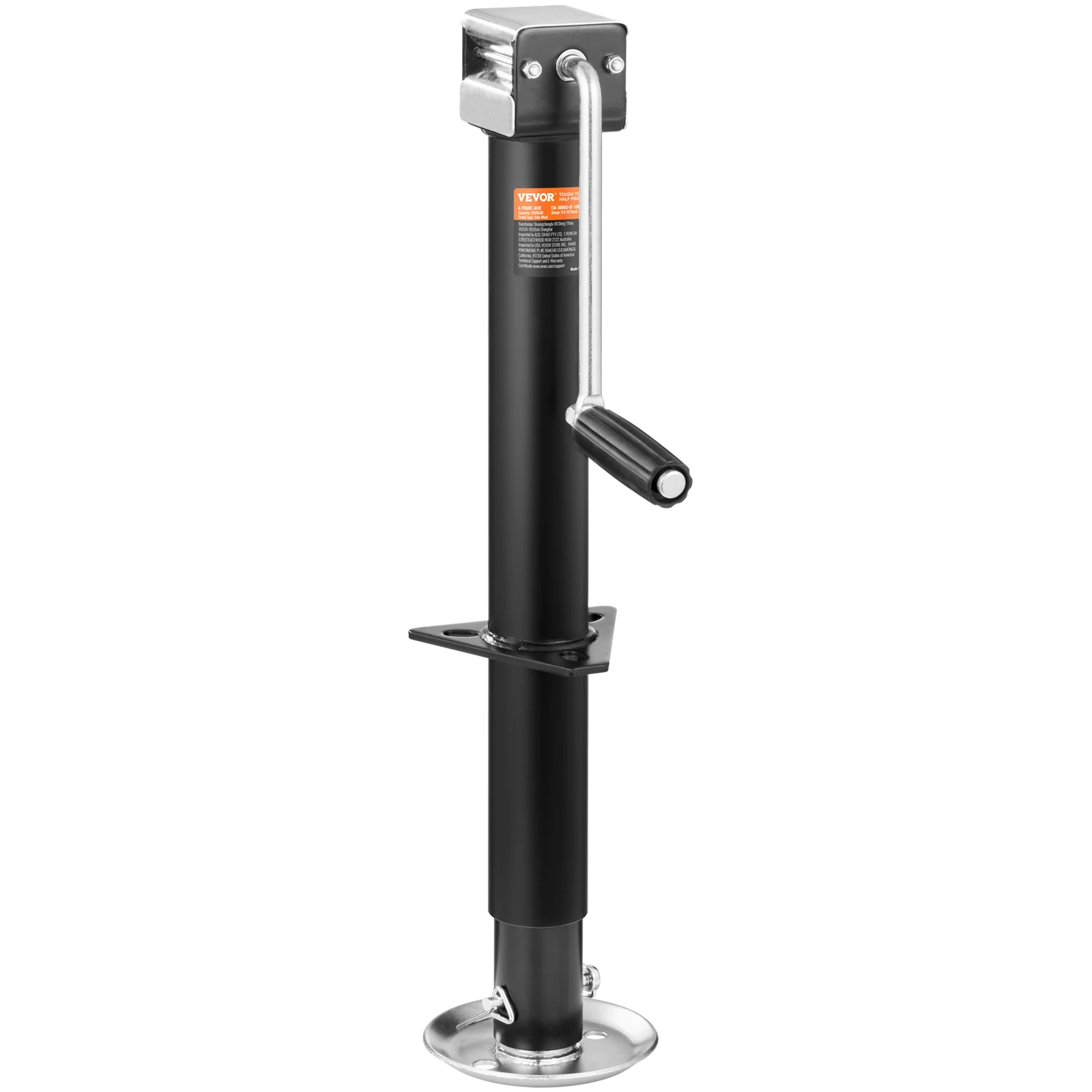 VEVOR Trailer Jack,Trailer Tongue Jack A-frame Bolt on Weight Capacity 5000/2000lb,Trailer Jack Stand with Handle for Lifting RV