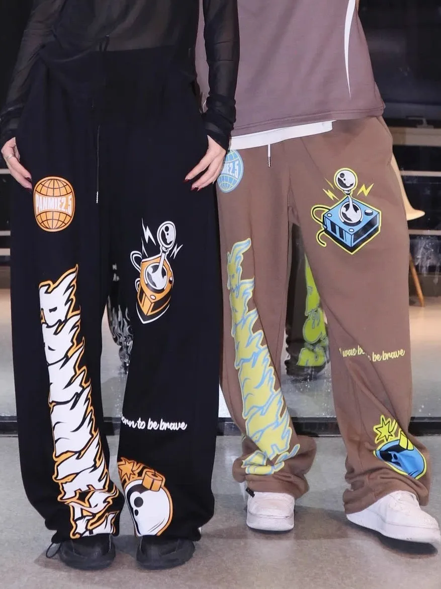 

Свободные повседневные тонкие прямые мужские летние спортивные брюки с широкими штанинами, молодежные трендовые джоггеры из полиэстера с низкой эластичностью