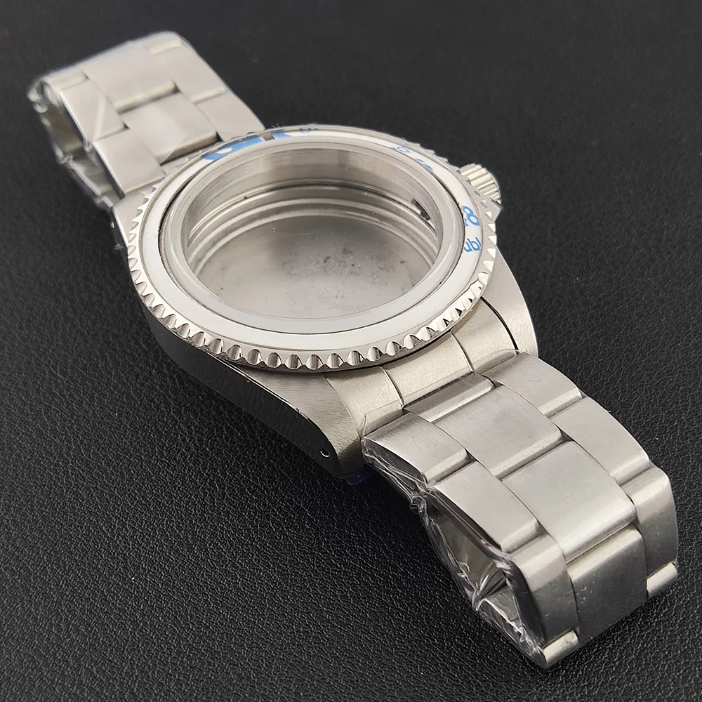 CUSTODIA NH35 da 39,5 mm Custodia vintage in vetro zaffiro piatto NH35 Accessorio per orologio NH35 NH36 Cassa per orologio con movimento Vintage diver Oyster