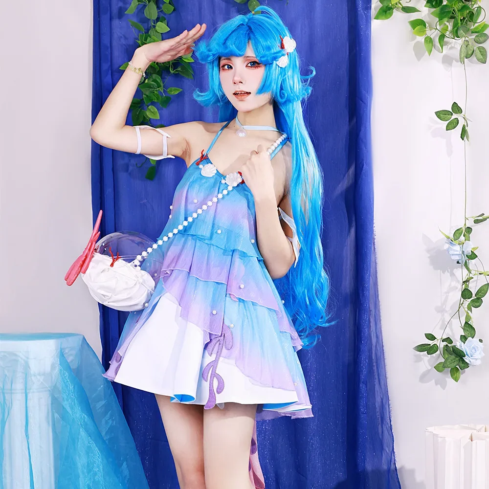 Game King Glory Doria Cosplay Costume Mermaid Doria Cos Costume Anime Anime Costume Suit Female Halloween Carnival Outfit