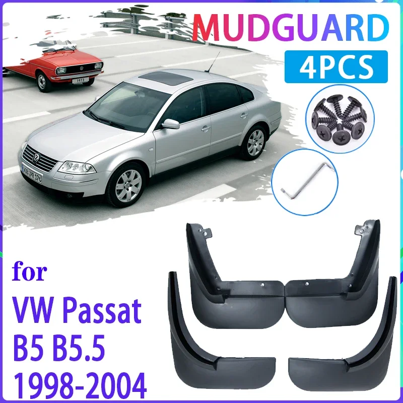 4 PCS Car Mud Flaps For Volkswagen VW Passat B5 B5.5 1998~2004 Mudguard Splash Guards Fender Mudflaps Auto Accessories