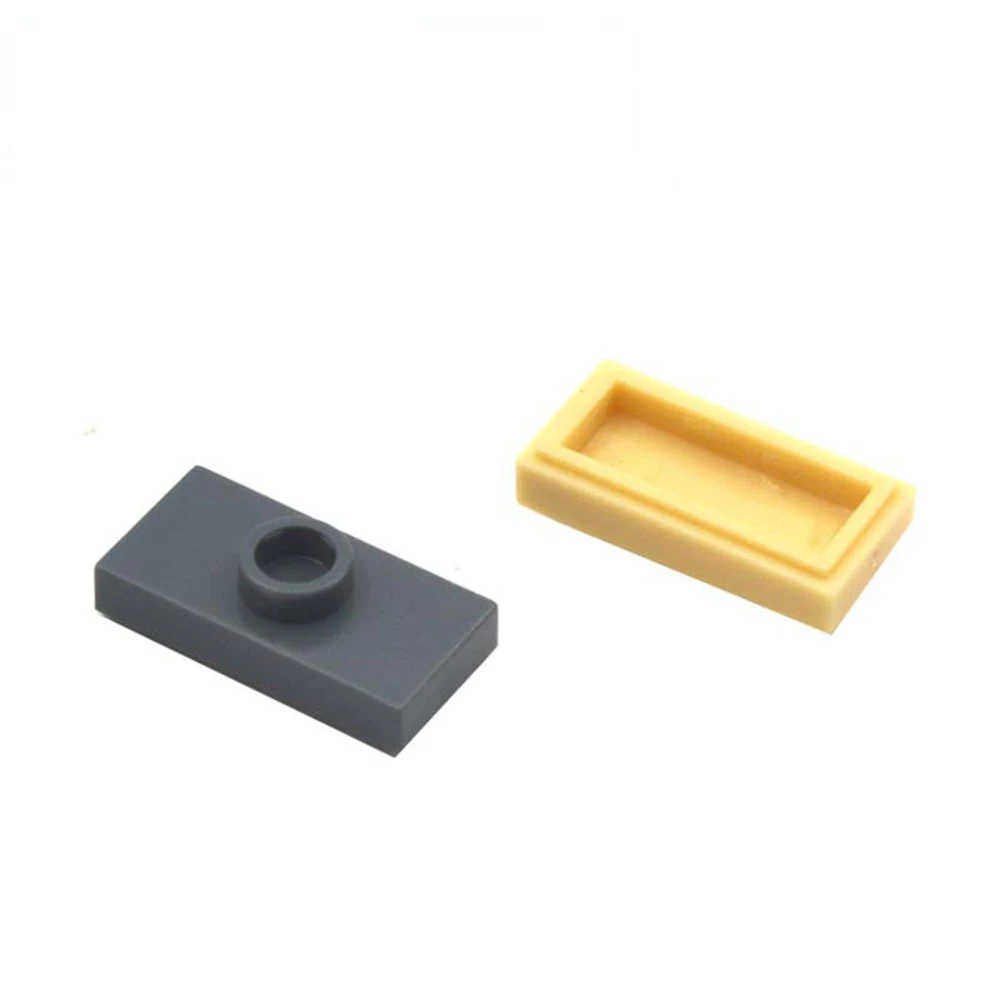 100 قطعة MOC بنة لوحة تعديل 1x2 مع 1 مسمار تجميع متوافق 15573 الطوب ألعاب البناء هدايا عيد الميلاد