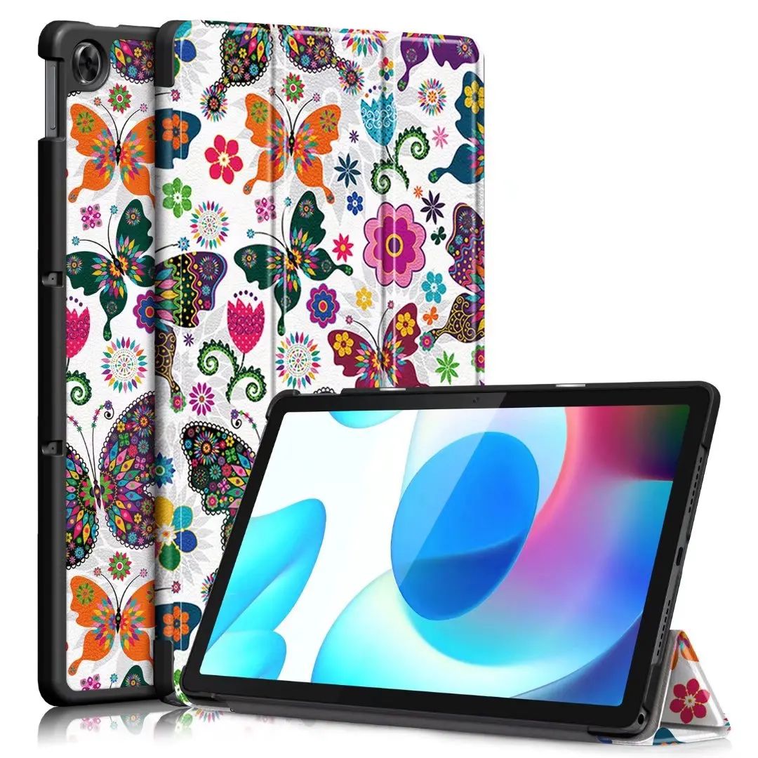 

Case for Realme Pad 2021 PU Leather Tri-Folding Stand Magnetic Protective Cover for Realme Pad 10.4 inch 2021 Tablet Kids Funda