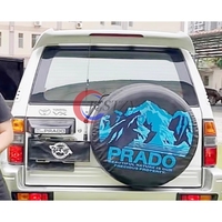 Auto ABS Plastic Unpainted Primer Color Rear Trunk Wing Roof Spoiler With Led Light For Toyota Prado FJ90 3400 Spoiler