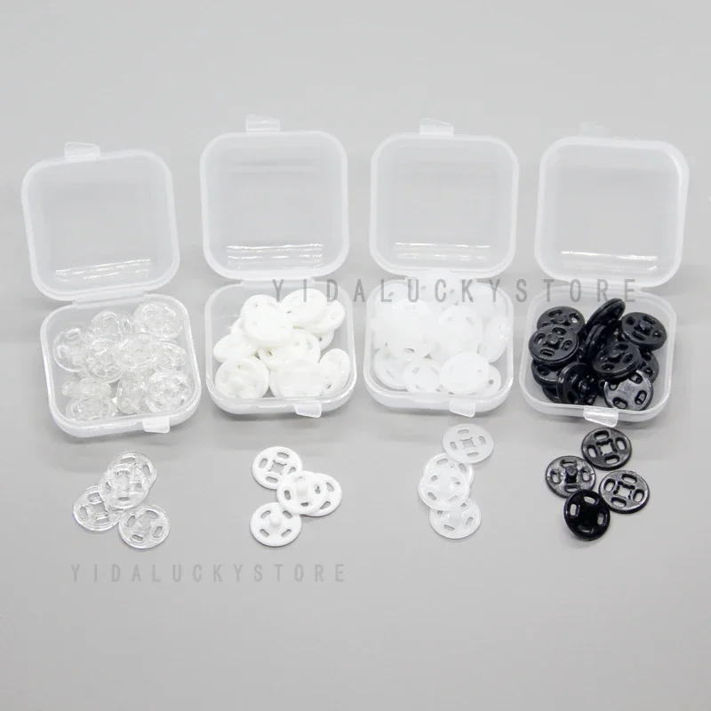 7/10/13/15/18/21mm Invisible Small Plastic Snap Buttons Fasteners Press Button Stud For Clothes Mini Accessories Wholesale