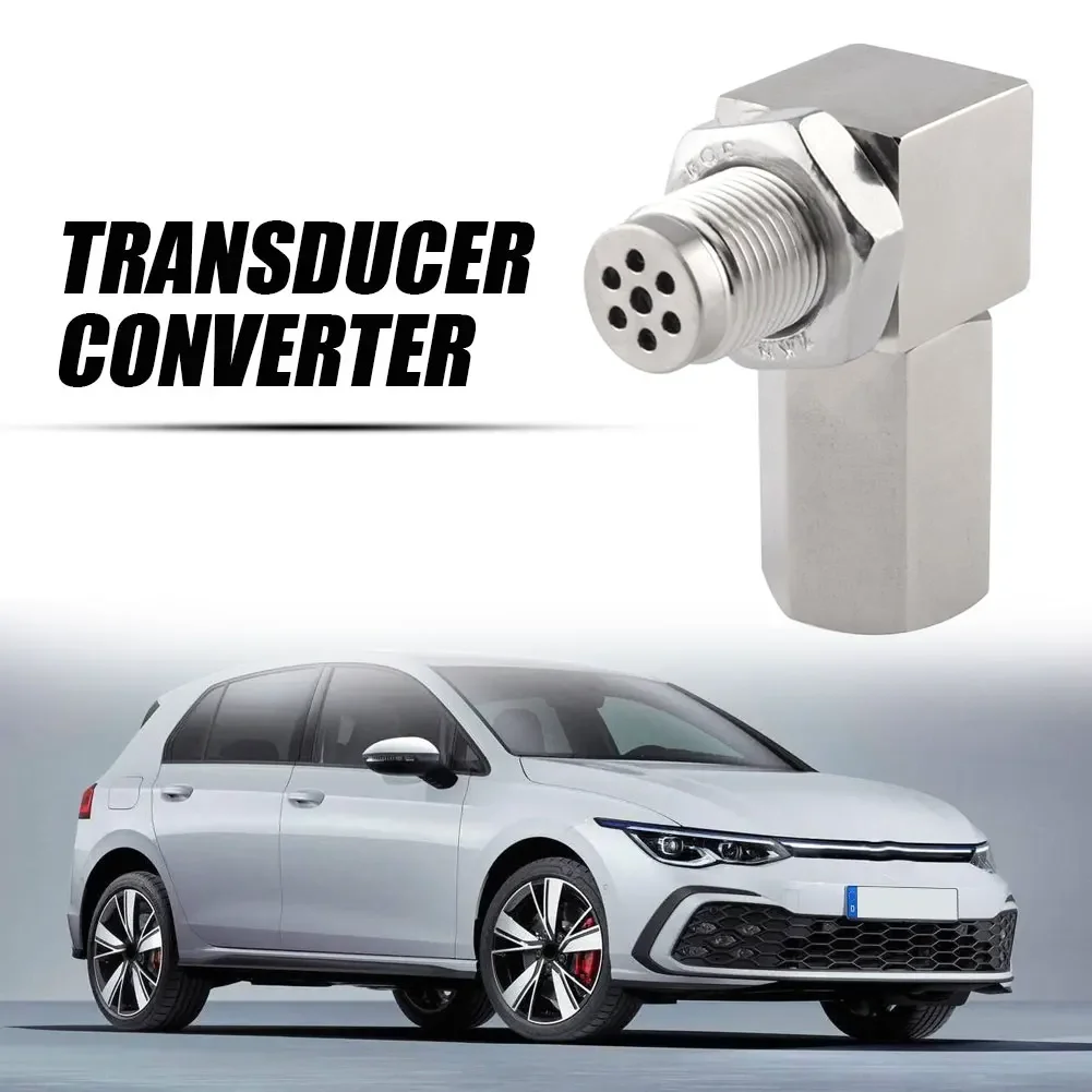 

Универсальный L-образный адаптер-проставка для датчика кислорода (O2) с резьбой M18x1.5, цельный мини-коннектор для каталитического нейтрализатора, для автомобильных аксессуаров