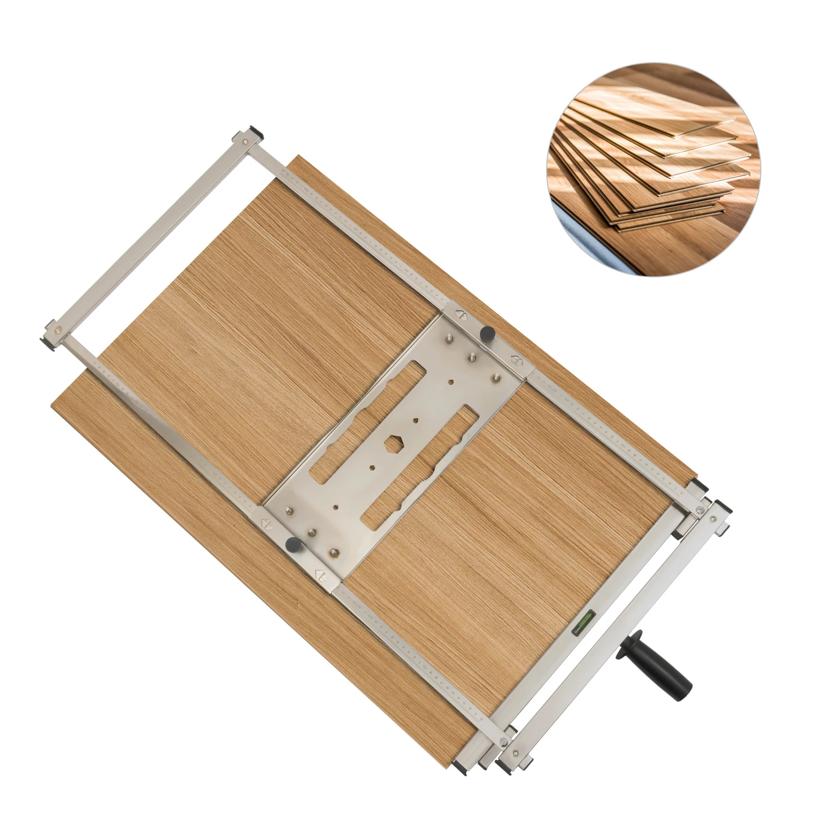 Stainless Steel Circular Saw Edge Guide Woodworking Adjustable Cutting Board 0-29.52in for Electric Circular Saws