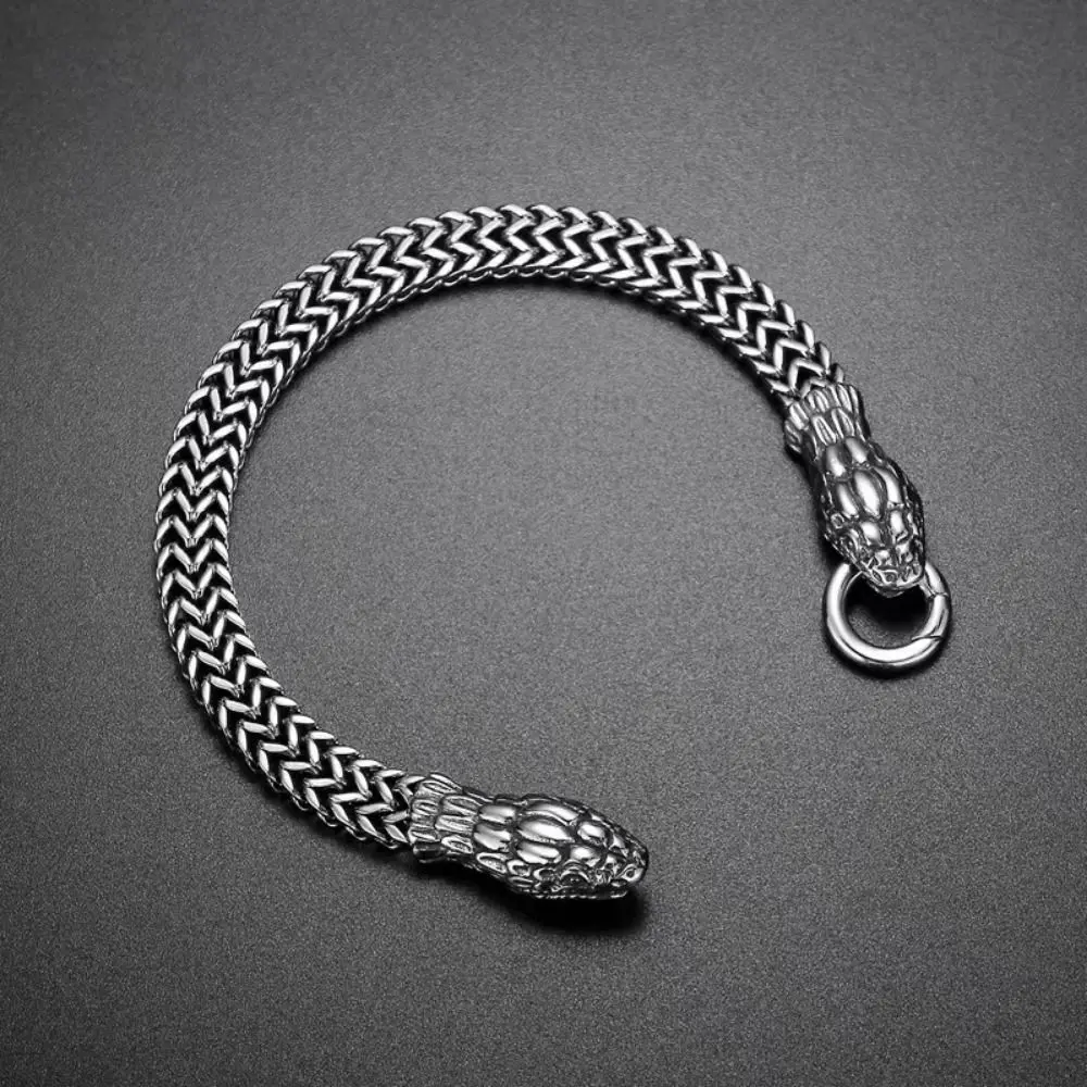 Fashion Double-Headed Snake Bracelet Gold/silver High Quality Stainless Steel Bracelet Personality Hollowing Out