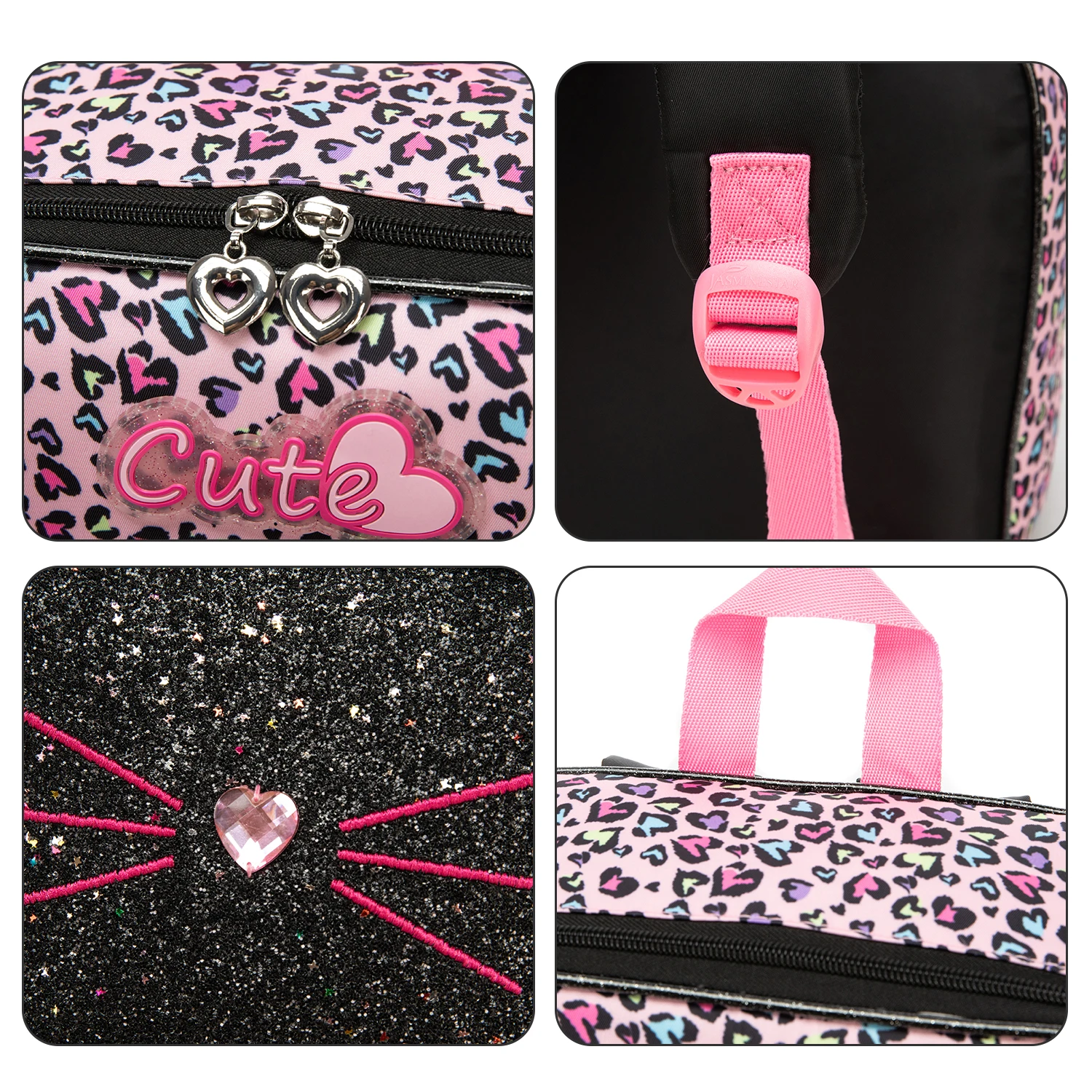 ชุดกล่องอาหารกลางวันเด็ก ลายสัตว์น่ารัก พร้อมกระเป๋าใส่อาหาร ล้างทำความสะอาดได้ ป้องกันการรั่วซึม เหมาะสำหรับโรงเรียนและสถานรับเลี้ยงเด็ก สวยงามสำหรับเด็กผู้หญิง