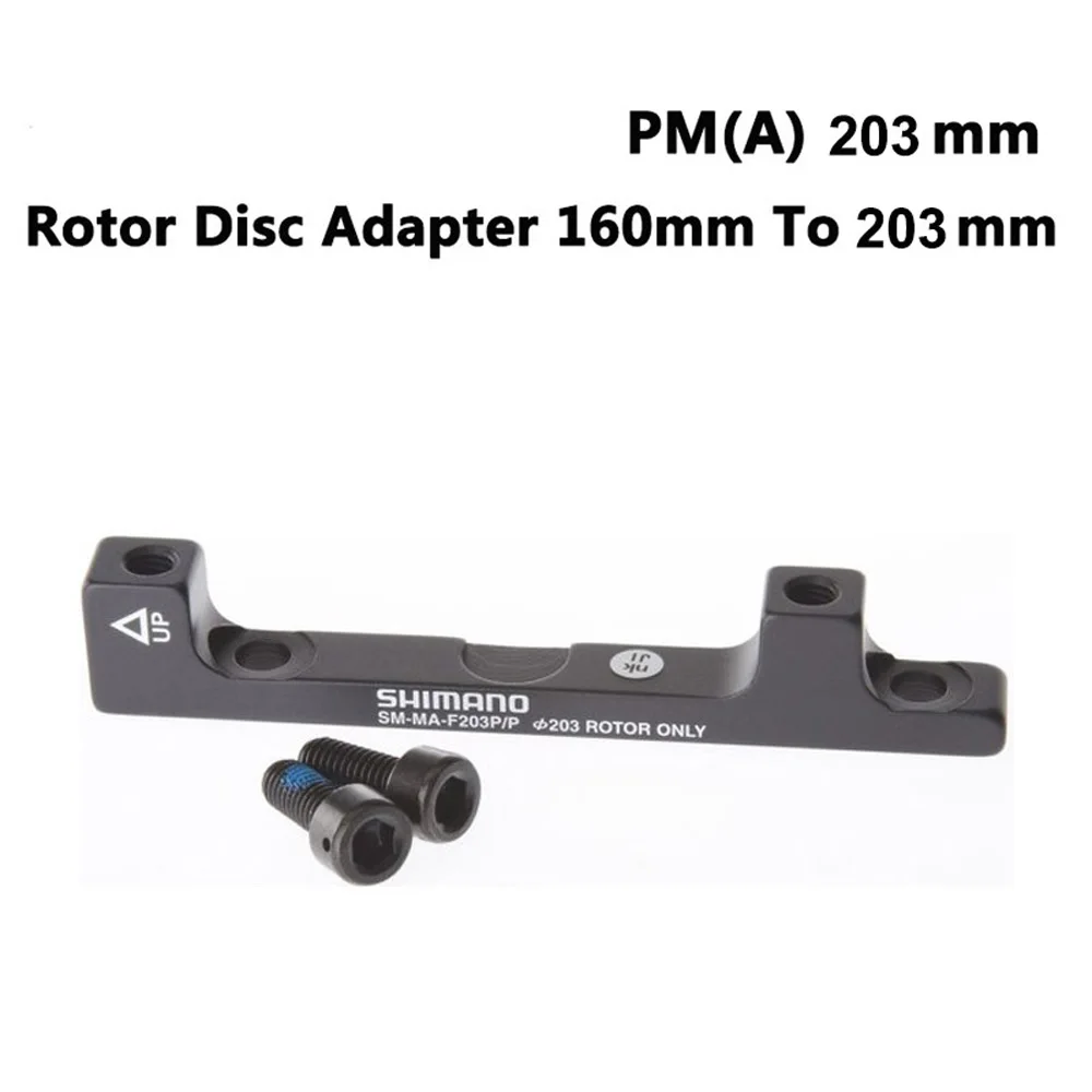 SHIMANO Original Disc Brake Adapter PM A Pillar Disc Brake Bracket For 180mm 203mm Rotor RT86 RT81 RT56 shimano F180P/P2 F203P/P