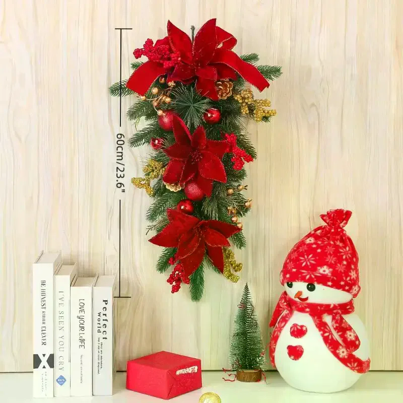 60CM Christmas Wreath Pendant - огляд і ціна Pendant Lighting Christmas Decor