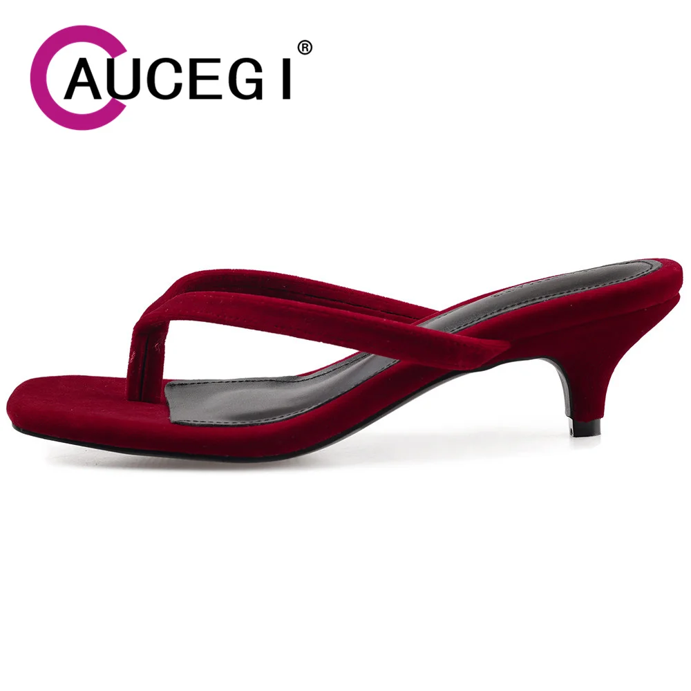 

Aucegi, классические стильные сандалии с квадратным носком на тонком высоком каблуке, лаконичные пикантные модные женские летние модельные туфли во французском стиле, повседневная обувь