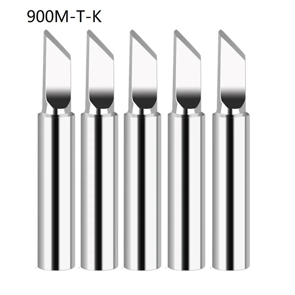 순동 납땜 다리미 팁, 900M-T 납땜 다리미 헤드 세트, IS, I, B, K, SK, 2.4D 용접 납땜 도구, 5 개