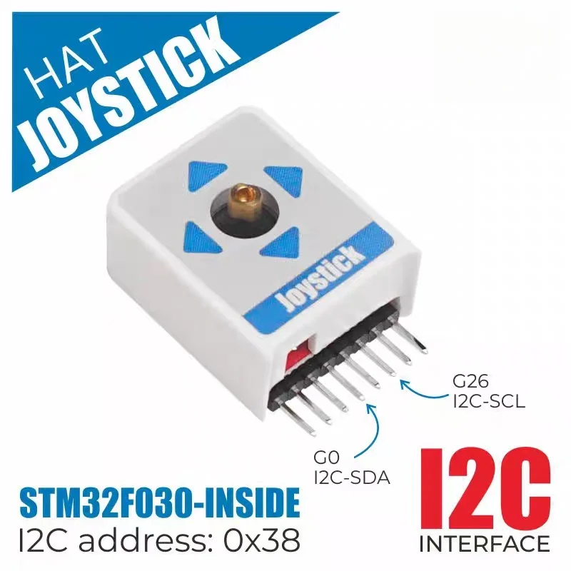 

Official M5Stack Joystick HAT Development Board Joystick Module STM32F030F4 Human-Computer Interaction