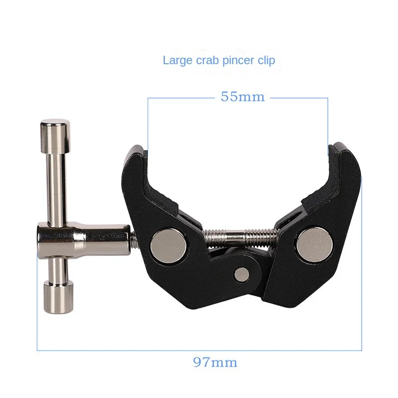 금속 게 클램프, 대형 매직 암 클램프, 카메라, 액체 스크린 고정 브래킷, 아르카 클램프 제품, 사진 소품