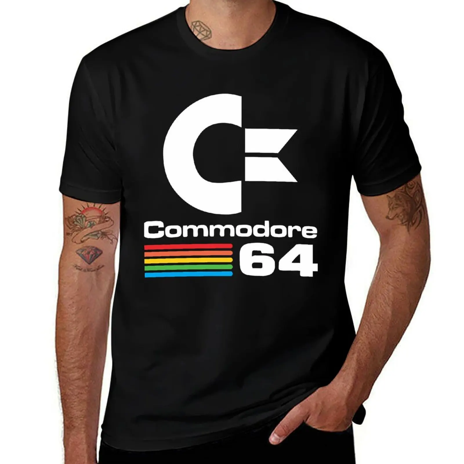 

t shirt men quality t t shirts for cotton T-Shirt funny man high man man shirts logo Commodore-64 T-Shirt