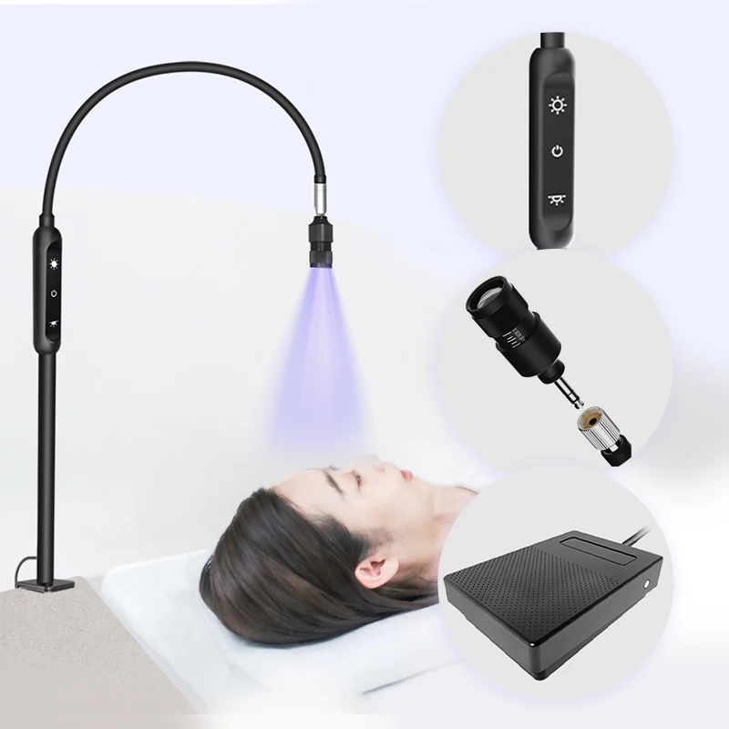

LED UV Eyelash Lamp for LED Lash System Cure UV Eyelash Glue 5w 405nm Fast Dry Beam Light Eyelash Extensions Lamp