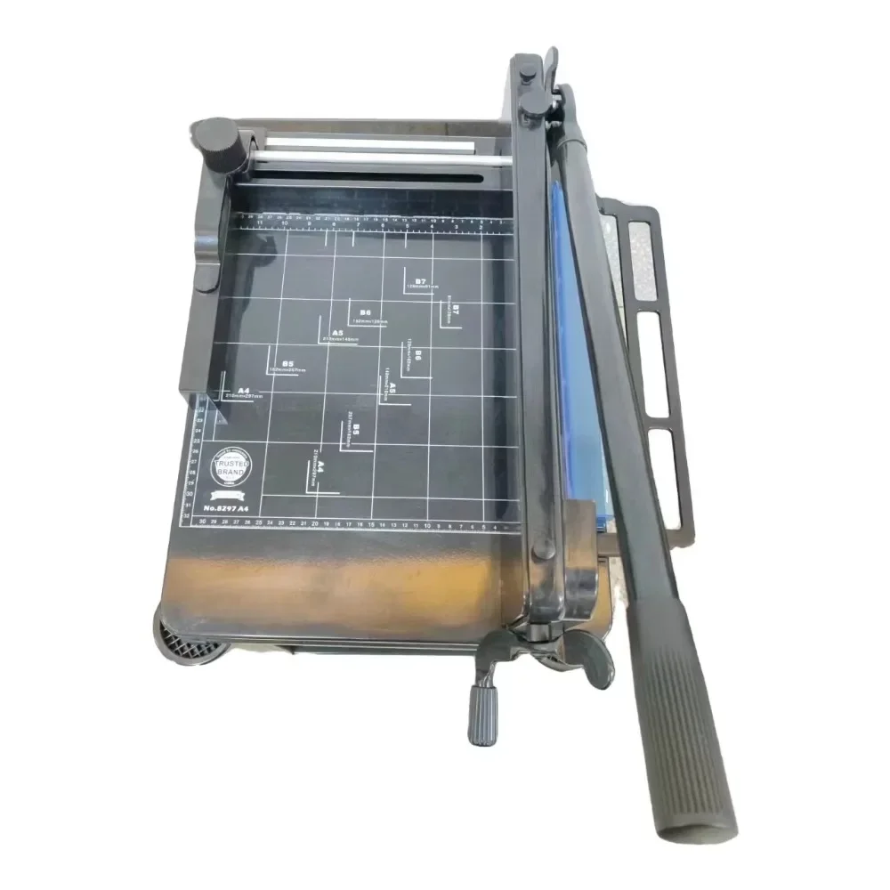 

Manual Heavy Paper Cutter 12 inch Guillotine Paper Cutter 400 Cutting Sheets 858 A4 Paper Trimmer for Offi