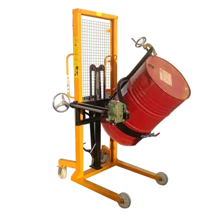 520kg Hot Sale Power Stacker Oil Drum Lifter Hand Plastic Bucket Stacker