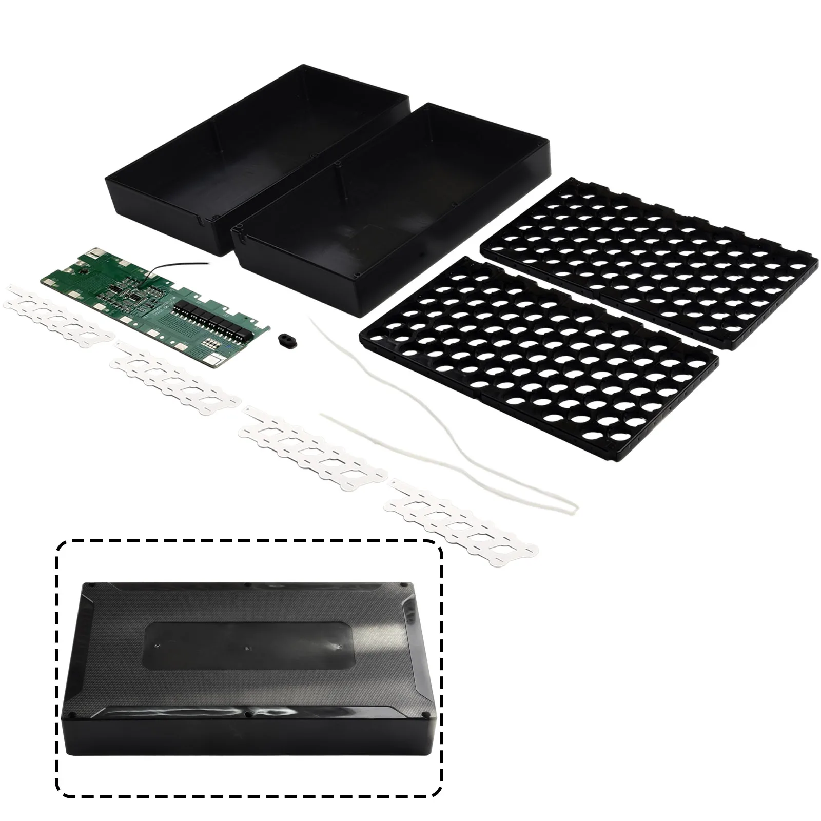 48V 13S 6P Battery Box with 18 650 Cell Holder and Welding Nickel Compatible with Electric Bike and Scooter Power 30A
