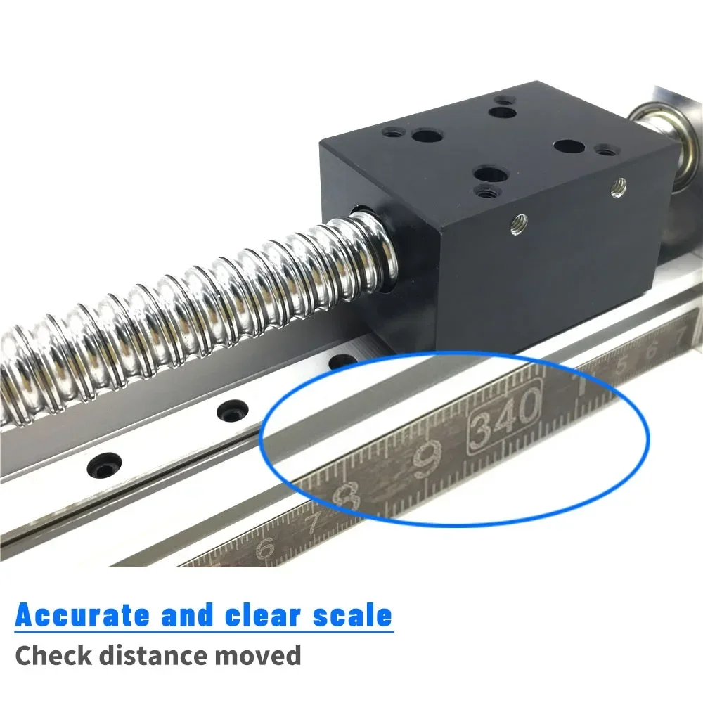 Imagem -06 - Cnc Manual Linear Deslizante Tabela Stage Eixo Xyz Alumínio Bola Parafuso Guia Stage Platform Sfu1204 Sfu1605 Sfu1610 1000 mm