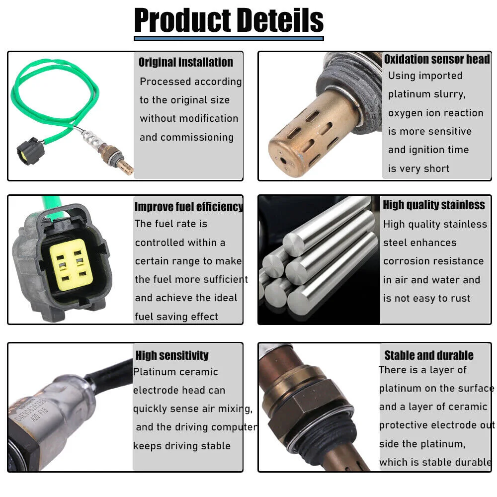 Rear Lambda O2 Oxygen Sensor L813-18-861B L813-18-861 For Mazda 6 1.8L 2.0L 2.3L 2002 2003 2004 2005 2006 2007 L81318861B