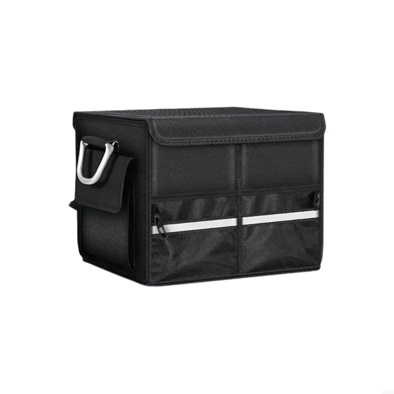 Foldable Car Trunk Organizers Strong Oxford Fabric Storage Box Automotive Storage Container Large for Camping/Fishing H9EE