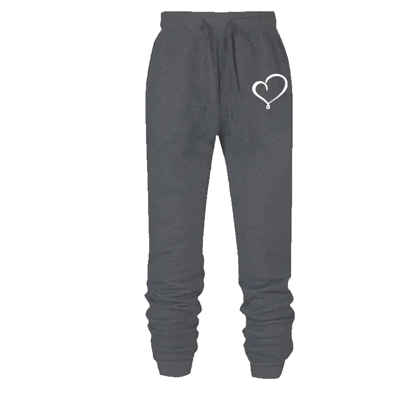 Neue Damen Jogging hose niedliches Herz gedruckt lässig Damen Sport hose Mode Streetwear weibliche Jogger hose S-4XL