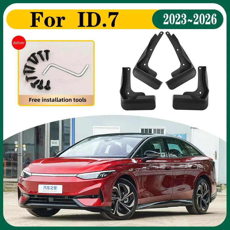 

Car Mud Flaps For Volkswagen VW ID.7 ID 7 ID7 2023 2024 2025 2026 Auto Mudguards Splash Guard Front Rear Fenders Car Accessories