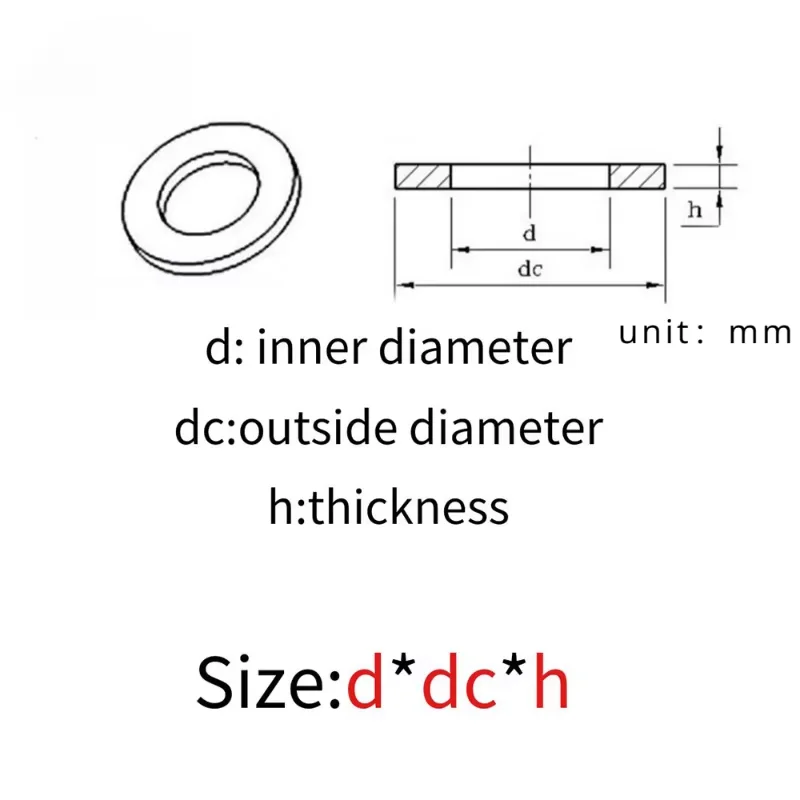 Plastic Nylon Flat Washer M2 M2.5 M3 M4 M5 M6 M8 M10 M12 M14 M16 Black/White Plane Spacer Insulation Gasket Ring For Screw Bolt