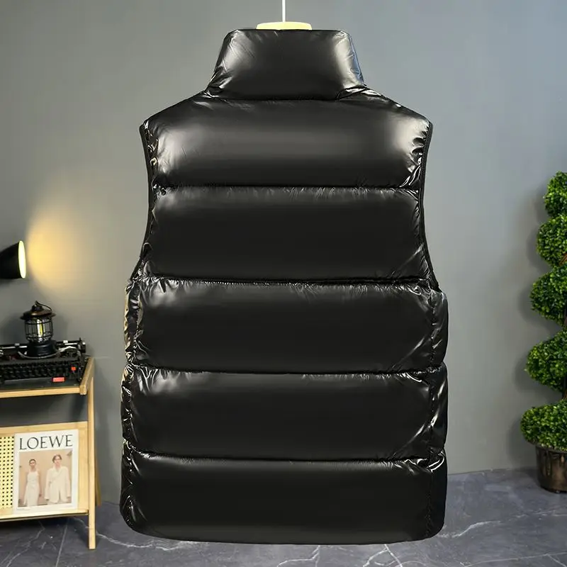 Mannen Katoenen Gewatteerde Jas Vesten Grafeen Verwarming Waterdicht Dikker Zwarte Rits Mouwloze Jas Casual Parka Bovenkleding Vest