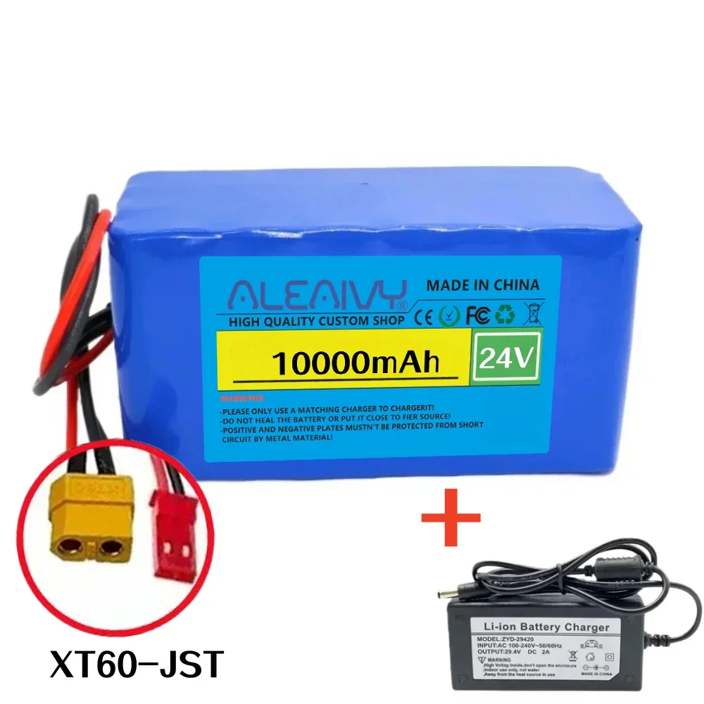 24V 10Ah 7S3P 18650 Oplaadbare Batterij BMS Bescherming 29.4V Geschikt voor Elektrische Scooter Rolstoel Mobiliteit speelgoedauto.