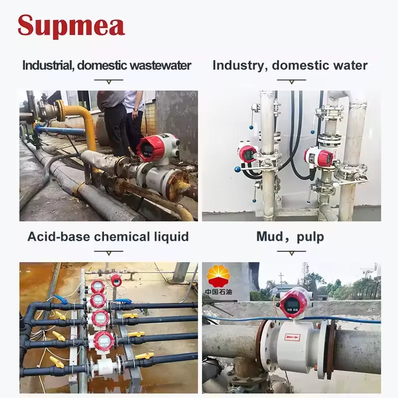 

Industrial Stainless Steel Dn400 Flow Type Slurry Electromagnetic Flow Meter Dn250 Pn40