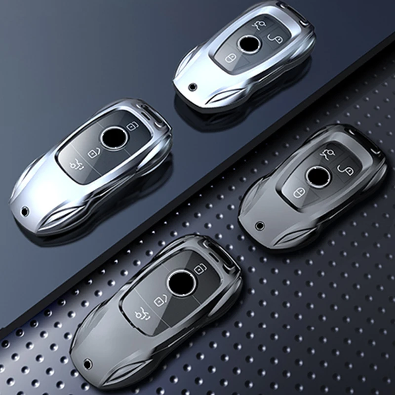 2024 New Ziny Alloy Car Key Case Cover for Mercedes Benz A B C E S Class W204 W205 W210 W212 W213 W176 W463 GLC GLB GLE AMG